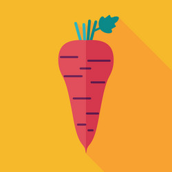 parsnip root flat icon vegetable vector image