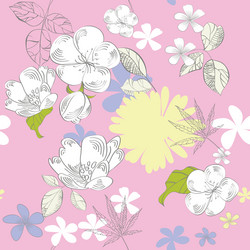 Floral seamless background Royalty Free Vector Image
