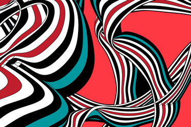 abstract linear background with waves vector image