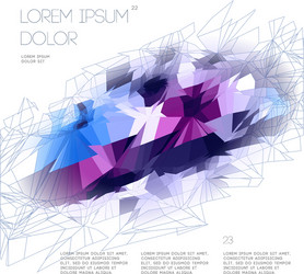 Abstract polygonal template design Royalty Free Vector Image