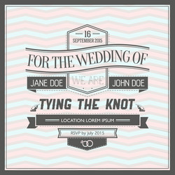 Elegant Wedding Invitation Vector Image