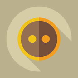 flat modern design with shadow icons button vector image
