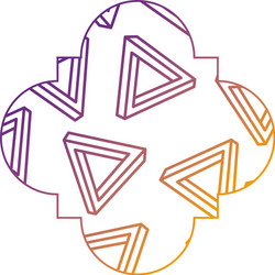 seamless pattern label shape with geometric vector image