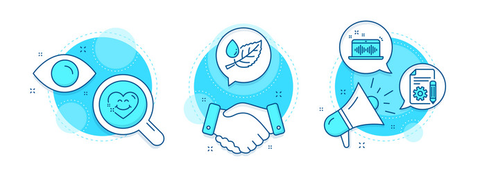 smile face documentation and music making icons vector image