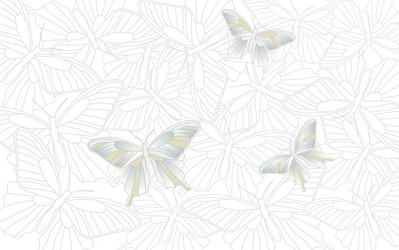 Wallpaper background with a butterfly vector