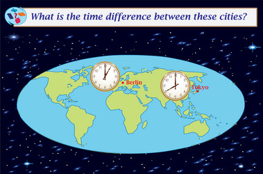 logical task what is the time difference between vector image