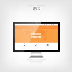 responsive web design adaptive user interface vector image