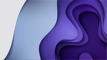multi-color paper layers 3d papercut with gradient vector image