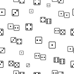 dice seamless pattern background icon vector image