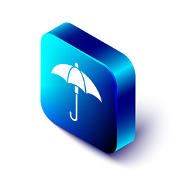 Isometric classic elegant opened umbrella icon vector