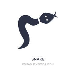 snake icon on white background simple element vector image