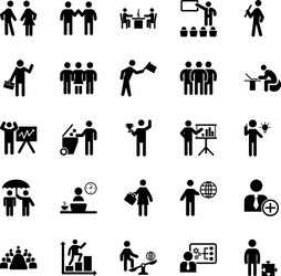 Pack pictograms vector