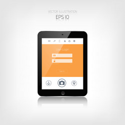 Responsive web design adaptive user interface vector