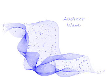 abstract waves background in blue color isolated Vector Image