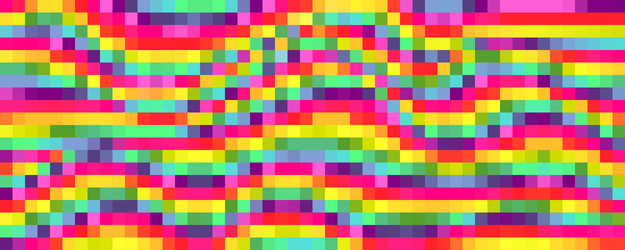 abstract multi colours background pixel style vector image