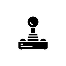 joystick icon computer component solid style vector image