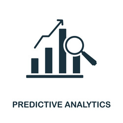 predictive analytics icon simple element from vector image