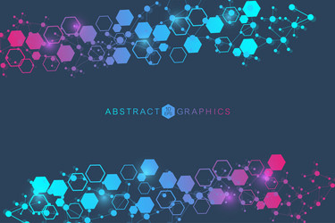 science network pattern connecting lines and dots vector image