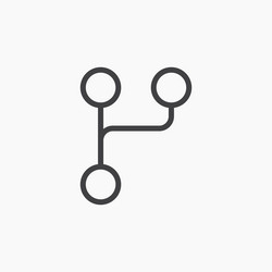 code branch icon set vector image