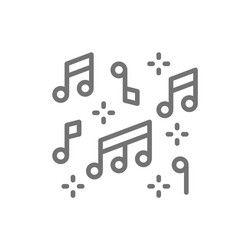 Music notes musical design element isolated Vector Image