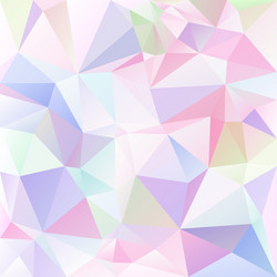 Light Pastel Triangular Polygon Background vector image