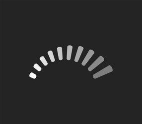 loader round bar loading scale indicator vector image