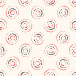 seamless pattern with concentric circles vector image