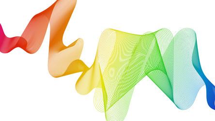abstract backdrop with wave gradient lines vector image