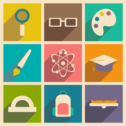 flat with shadow concept and mobile application vector image