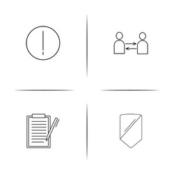 internet technologies simple linear icon vector image