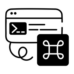website coding vector image