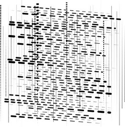 abstract grid mesh random scatter chunks vector image