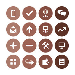 app icons universal set for web and ui vector image