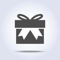 Icon of present box vector