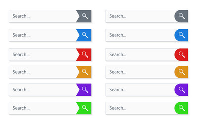 Search bar for ui design and web site vector