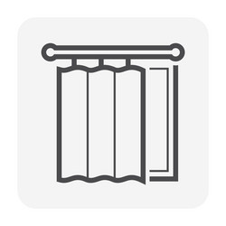 Curtain blind icon Royalty Free Vector Image - VectorStock