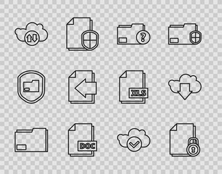 Set line document folder and lock unknown vector