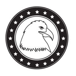 usa emblematic seal design Vector Image