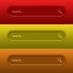 search bar for ui design and web site vector image
