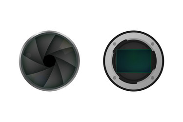 image sensor and shutter vector image