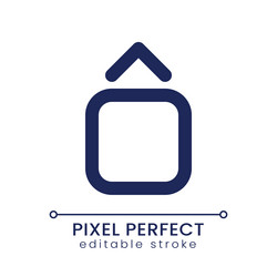 jump animation pixel perfect linear ui icon vector image