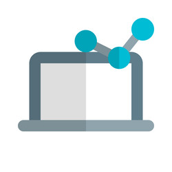 presenting data clearly through graphical vector image