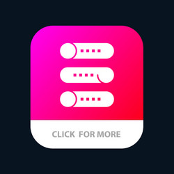 setting device switch on off mobile app icon vector image