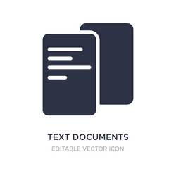 text documents icon on white background simple vector image