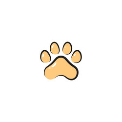 paw logo design Vector Image
