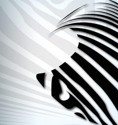 Zebra Pattern Abstract Background vector image