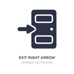 exit right arrow icon on white background simple vector image