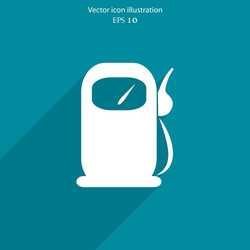 Fuel station web icon vector