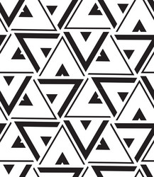 Geometric Triangle Pattern vector image