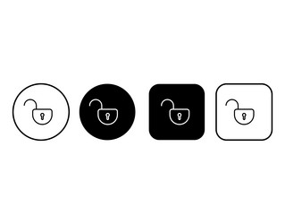lock icon collection web buttons with padlock vector image